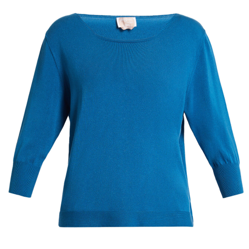 PERSONA by Marina Rinaldi N.O.W line Peacock stretch viscose sweater 33.7363033 ANICE MADE IN ITALY