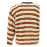 ATOMOFACTORY men's multicolor crew neck sweater bluette/blue/brown/white AFU04 MADE IN ITALY