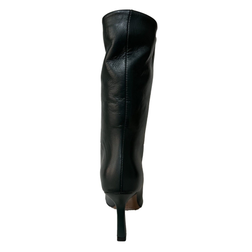 UPPER CLASS women's low tubular boot DAFNE 100% leather MADE IN ITALY