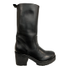 ENTOURAGE ILLIMITED women's black leather boot VICTORY 100% leather MADE IN ITALY