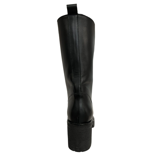 ENTOURAGE ILLIMITED women's black leather boot VICTORY 100% leather MADE IN ITALY