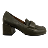 ENTOURAGE ILLIMITED scarpa donna verde used GRETA 100% pelle MADE IN ITALY