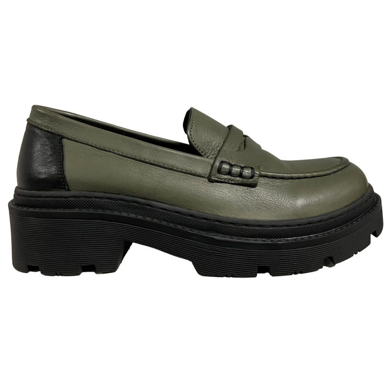 HUMILITY 1949 green women's moccasin UPOMO