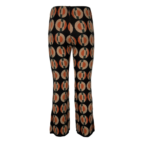 BORGO DELL'ORTICA women's patterned trumpet knit trousers 7053-CC MADE IN ITALY