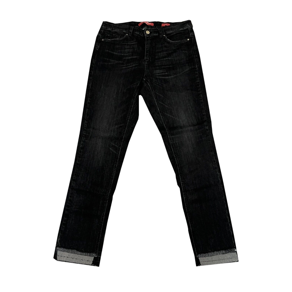 MARINA SPORT by Marina Rinaldi slim black jeans 13.5183261 IDRASTE 98% cotton 2% elastane