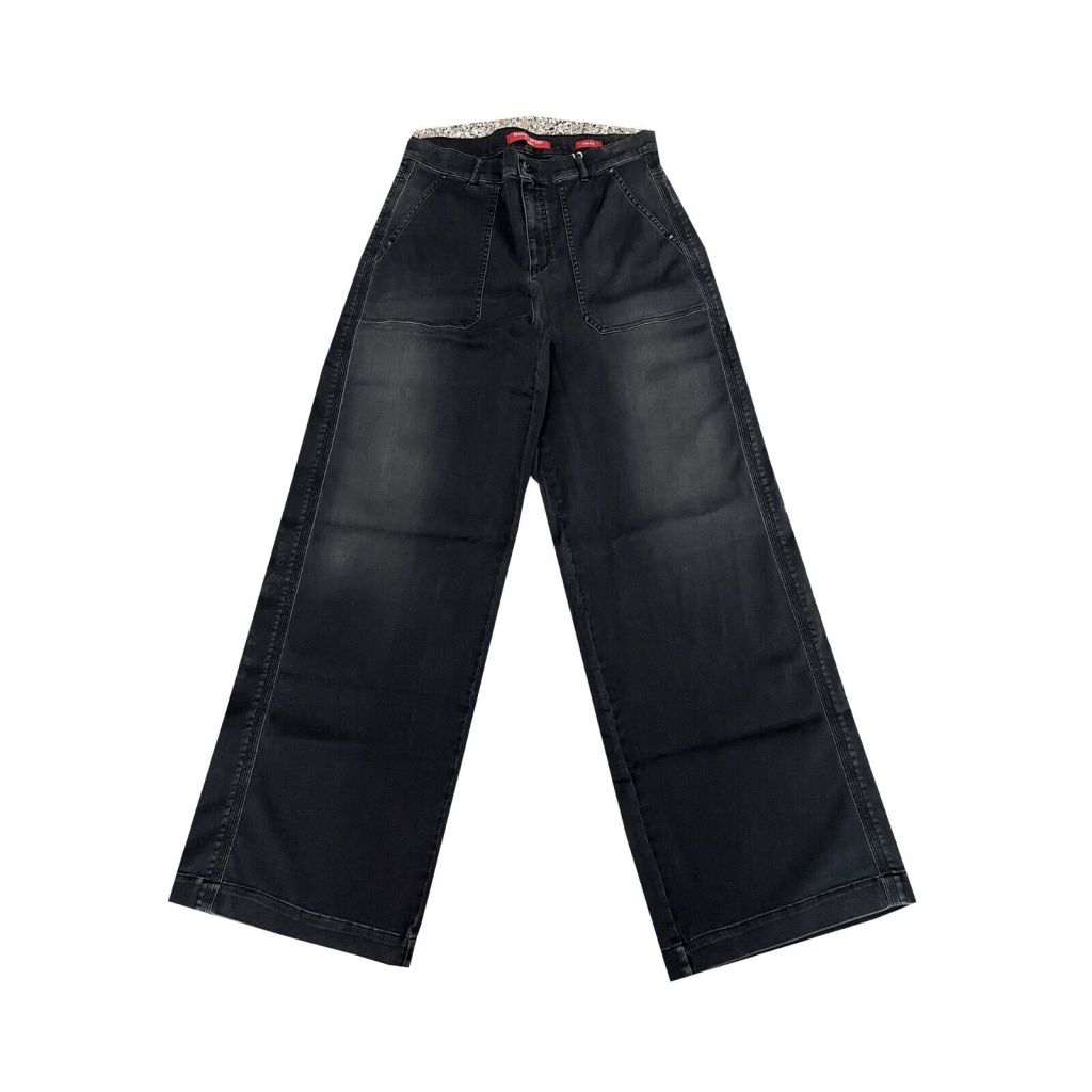 MARINA SPORT by Marina Rinaldi jeans donna mano raso stretch nero used 23.5183103 IDILLIO