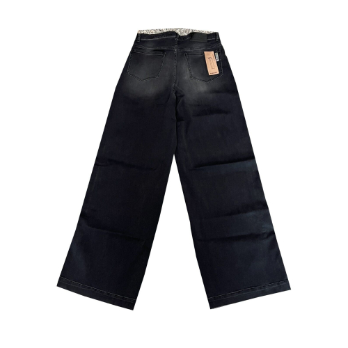 MARINA SPORT by Marina Rinaldi women's jeans black stretch satin used 23.5183103 IDILLIO