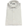 BROUBACK camicia uomo bianca piquet ASC NISIDA 38 Z-QCLAX 1347 100% cotone MADE IN ITALY