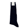 ICON LAB long blue men's socks multicolor dot pattern POLKA MADE IN ITALY