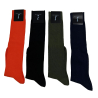 MOSAIQUE long plain men's socks A/630 90% cotton 10% elastomer MADE IN ITALY