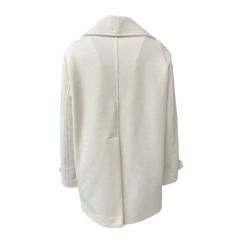 IL THE DELLE 5 women's double-breasted cream wool blend jacket JOELE 79 MADE IN ITALY