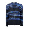 ATOMOFACTORY men's black/blue wool blend sweater AFU35 MADE IN ITALY