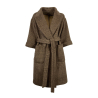 LUCREZIA T women's Prince of Wales brown double coat L23700LU330 MADE IN ITALY