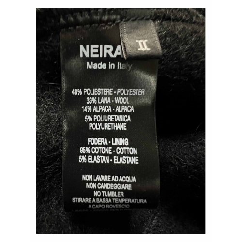 NEIRAMI long coat with shawl collar wool blend C823BV MADE IN ITALY