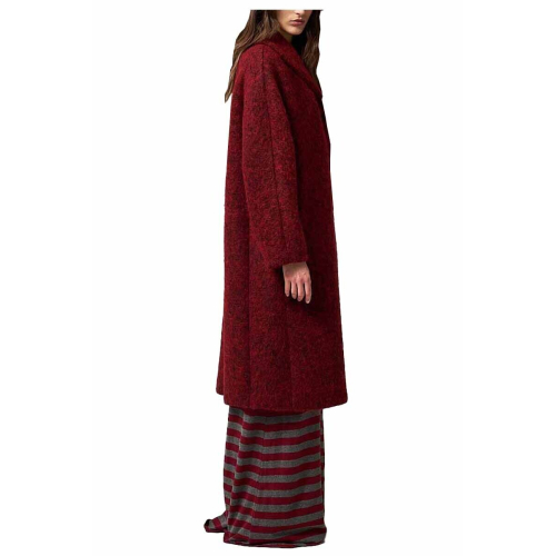 NEIRAMI long coat with shawl collar wool blend C823BV MADE IN ITALY