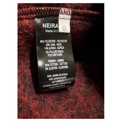 NEIRAMI long coat with shawl collar wool blend C823BV MADE IN ITALY