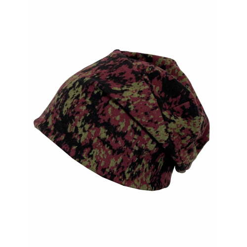 NEIRAMI black/green/burgundy patterned women's hat AC04BH LINING MADE IN ITALY