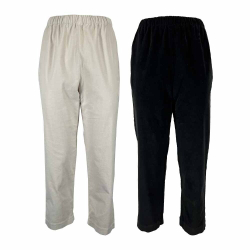 NEIRAMI pantalone donna velluto liscio P840VE MINIMAL 97% cotone 3% elastan MADE IN ITALY