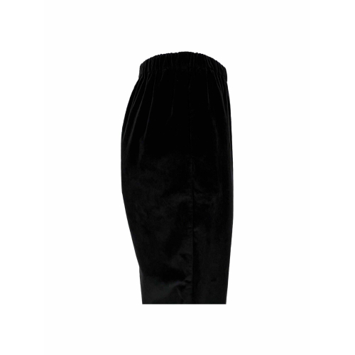 NEIRAMI pantalone donna velluto liscio P840VE MINIMAL 97% cotone 3% elastan MADE IN ITALY