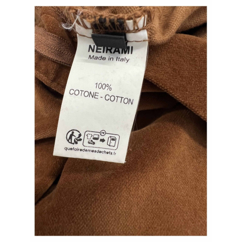 NEIRAMI women's smooth velvet trousers P848LY DIAGONAL 100% cotton MADE IN ITALY