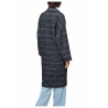 BSB women's black/light blue herringbone pattern coat 050-218006