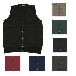 FERRANTE men's vest with...