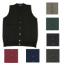FERRANTE men's vest with buttons 100% wool MADE IN ITALY