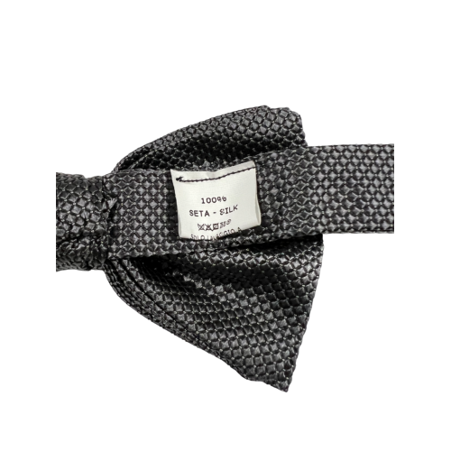 PAOLO DA PONTE men's silk bow tie with pincushion pattern 100% silk MADE IN ITALY