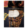 TOOCO men's patterned shawl cardigan blue/green/yellow EVEREST NAZCA