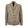TERZO FUSO 1952 men's English rib shawl cardigan LB-5818 SHAWL COLLAR MADE IN ITALY