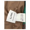 EQUIPE 70 giaccone uomo bicolore velluto inserto lana verde/cuoio EUV02 MINI FIELD MADE IN ITALY
