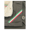 EQUIPE 70 giaccone verde eco pelliccia eschimo EUO02 MADE IN ITALY