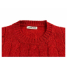 RAW LAB men's cable knit crew neck sweater PT00004SHT LIVERPOOL 100% shetland KNOLL YARNS MADE IN ITALY