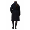 PERSONA by MARINA RINALDI PARADISO blue technical gabardine padded coat