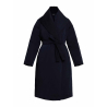 PERSONA by MARINA RINALDI PARADISO blue technical gabardine padded coat