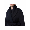 PERSONA by MARINA RINALDI PARADISO blue technical gabardine padded coat