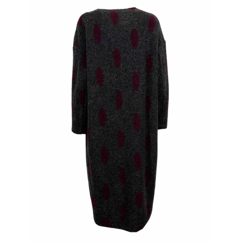 NEIRAMI oversized unlined coat with elongated polka dot pattern T864MD DUST COAT MADE IN ITALY