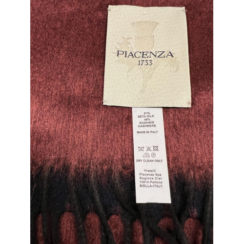 PIACENZA CASHMERE sciarpa uomo double-face 82249/44 MIRROR MADE IN ITALY