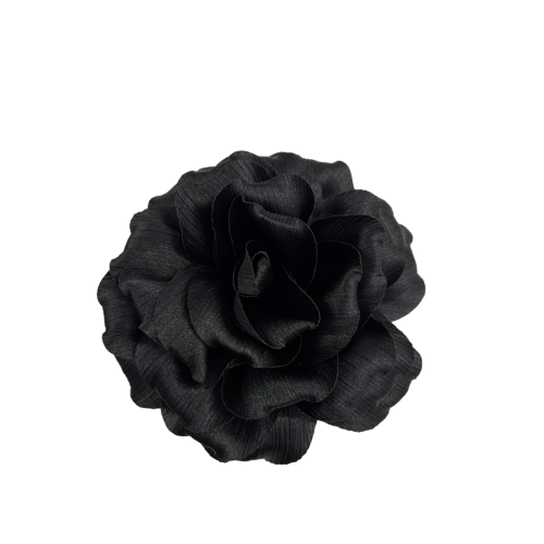 Women's large shiny flower BROOCHE 14 x14 cm 100% polyester