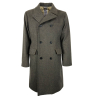 L’IMPERMEABILE cappotto uomo doppiopetto grigio/verde COAT NEW LODEN lana rigenerata MADE IN ITALY