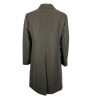 L'IMPERMEABILE grey/green double-breasted men's coat COAT NEW LODEN regenerated wool MADE IN ITALY