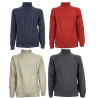 FLY 3 reversible sweater with English rib 2x1 MOCK TAMATA MU72313052381F 100% wool MADE IN ITALY