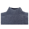 FLY 3 reversible sweater with English rib 2x1 MOCK TAMATA MU72313052381F 100% wool MADE IN ITALY