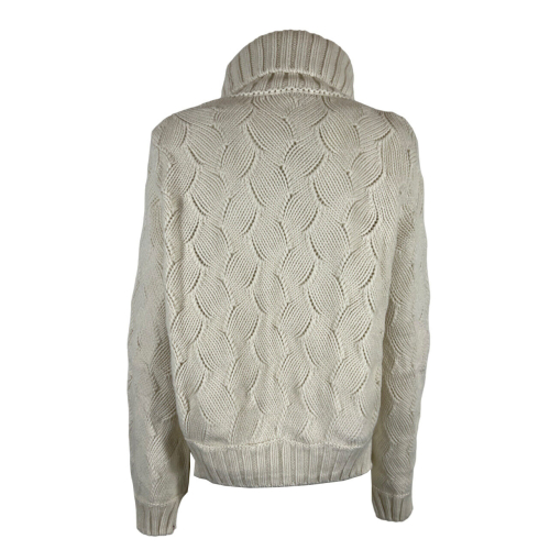 LIVIANA CONTI Tulip stitch sweater in recycled cashmere F3WC13