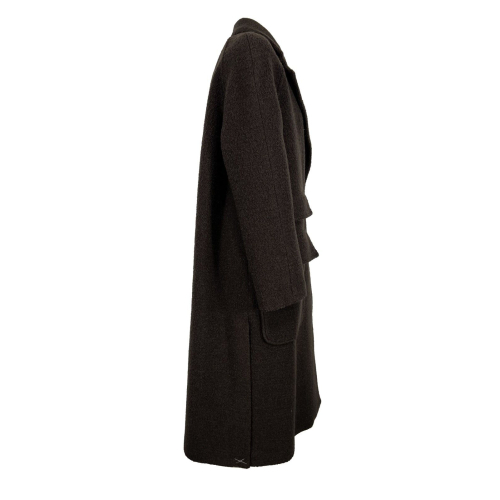 BALIA 8.22 cappotto donna lana boucle marrone C08T125  MADE IN ITALY