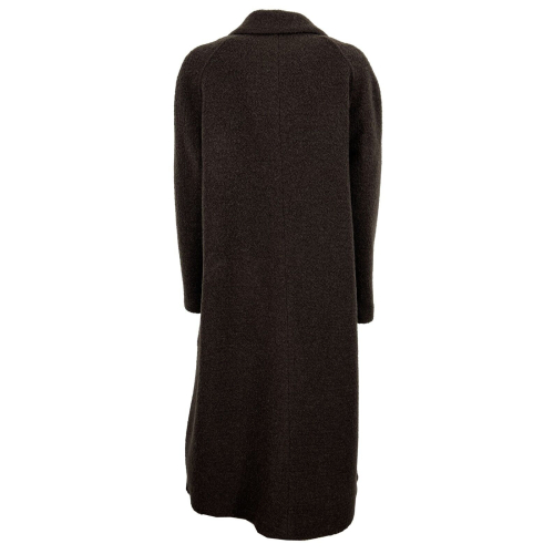 BALIA 8.22 cappotto donna lana boucle marrone C08T125  MADE IN ITALY
