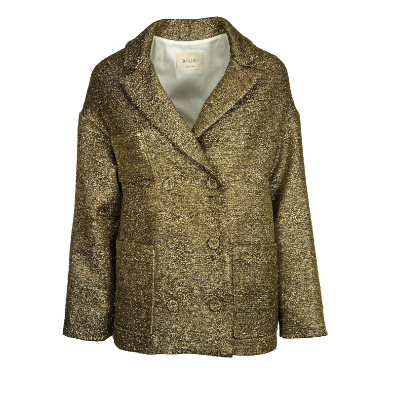 BALIA 8.22 women's double-breasted gold lurex jacket C03T102 MADE IN ITALY