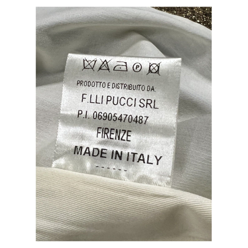 BALIA 8.22 giaccone donna doppiopetto oro lurex C03T102 MADE IN ITALY