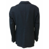 L.B.M 1911 giacca uomo blu spinato sfoderata 100% cotone invernale slim XXXXL - IT 58