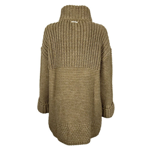 HUMILITY 1949 giaccone donna maglia pesante cammello HB-GP-MOMINA misto lana MADE IN ITALY